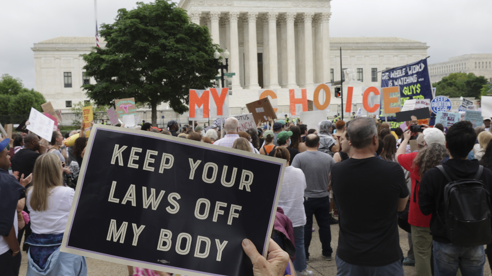 Protest in den USA gegen Gesetze zu Schwangerschaftsabbrüchen.