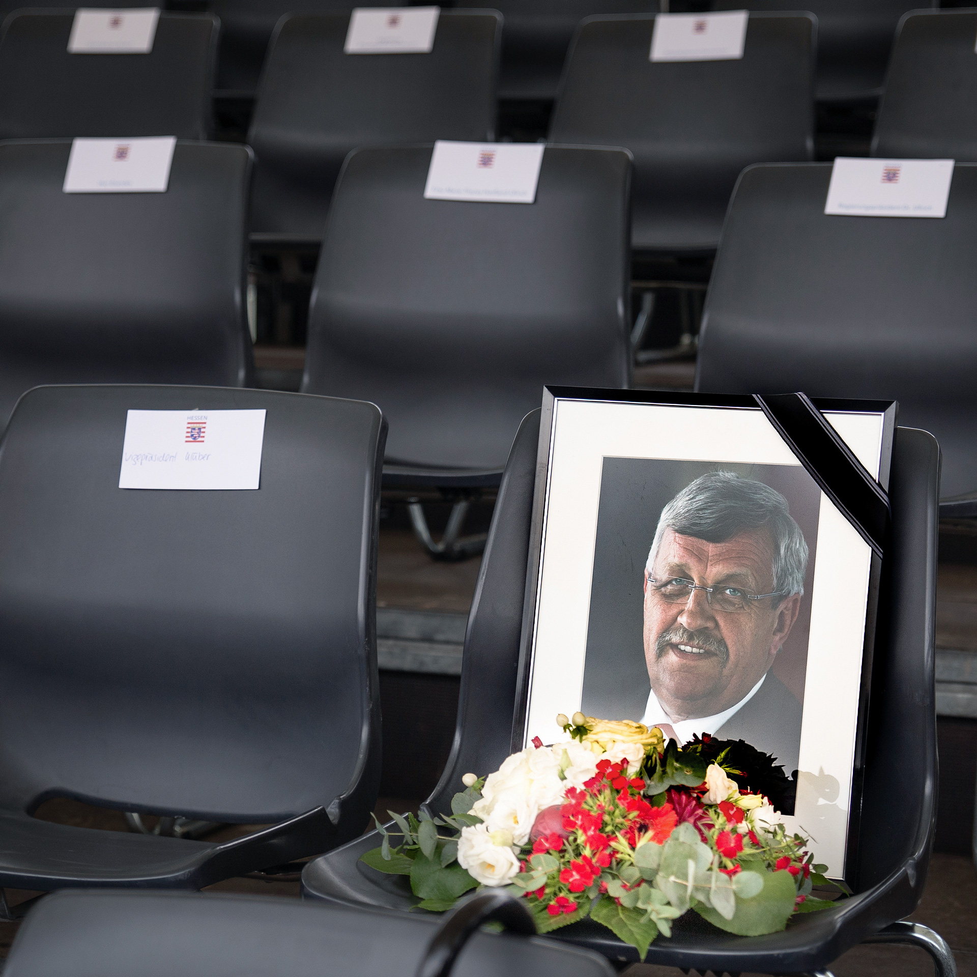 Ein Bild des ermordeten Walter Lübcke