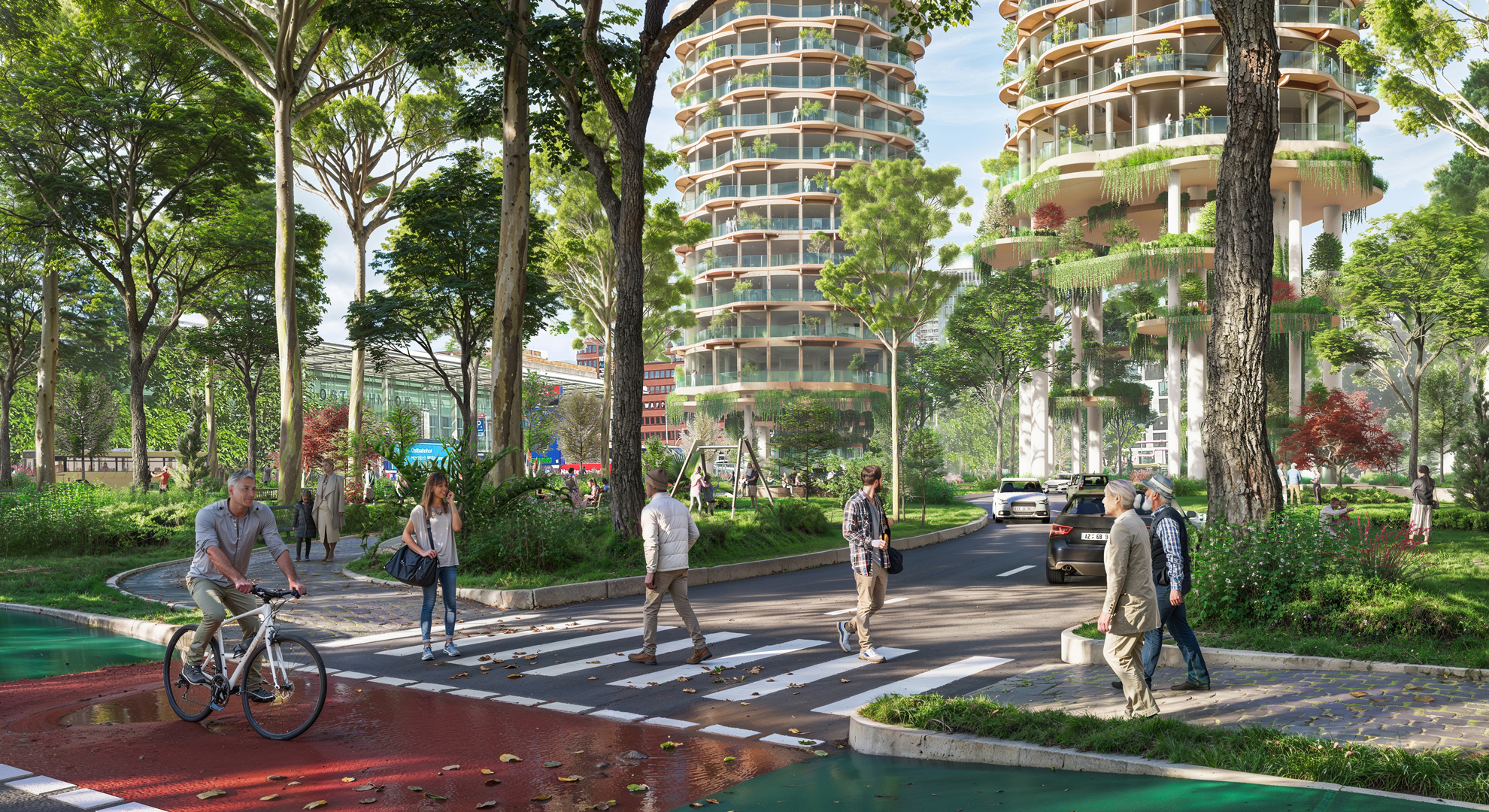 Die Stadt der Zukunft in der Vorstellung vieler Architekten